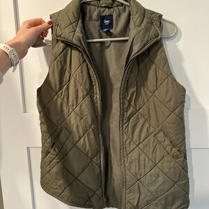 GAP Olive Green Quilted Vest